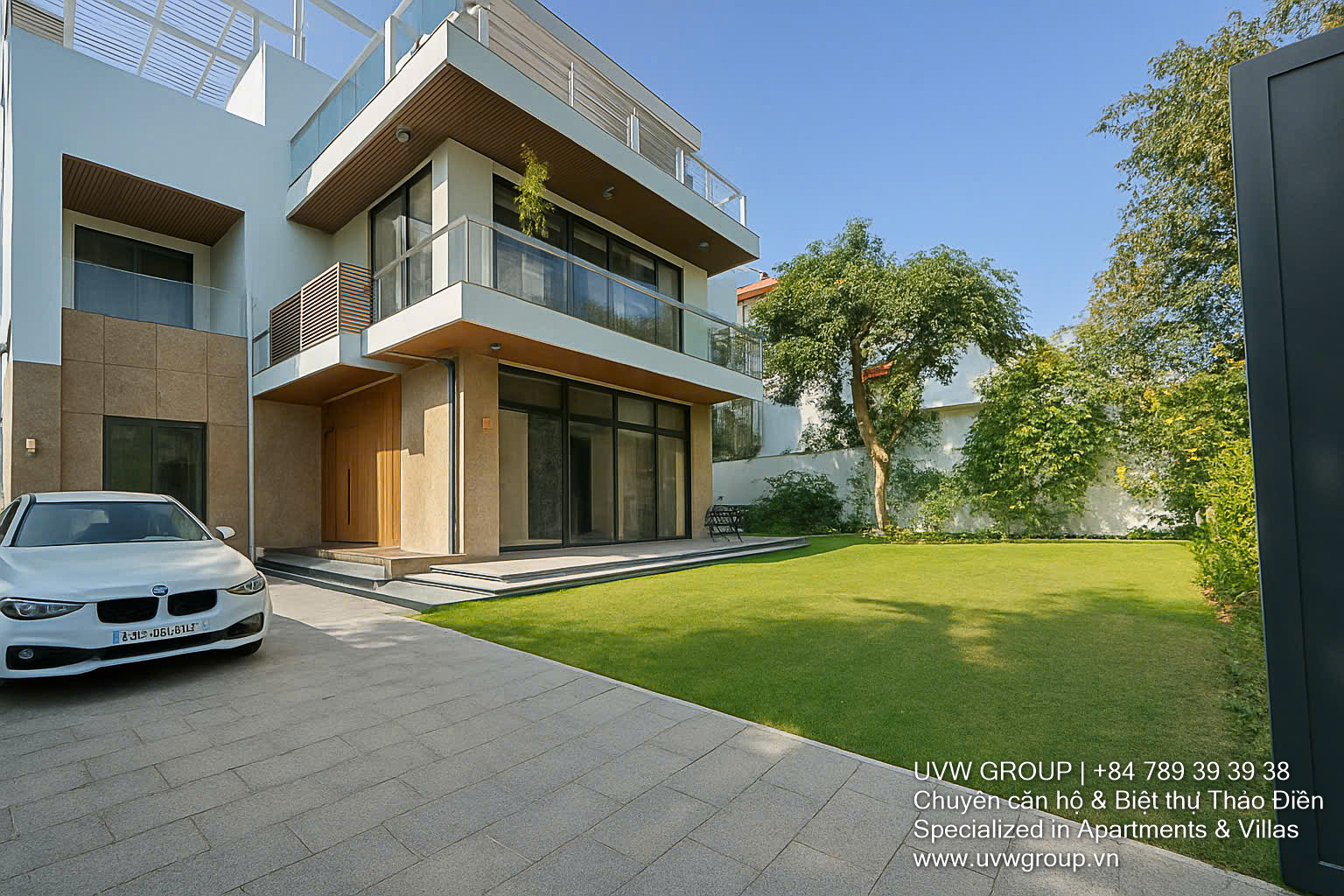 Biệt thự hiện đại mới cho thuê tại Thảo Điền | 5 phòng ngủ | 400m² | $7.000