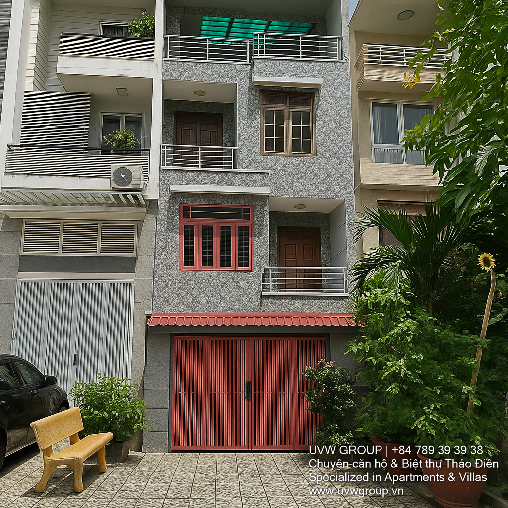 House for Rent in An Phu Ward | 6 Bedrooms | 5x20m | Rooftop Terrace | $1,600