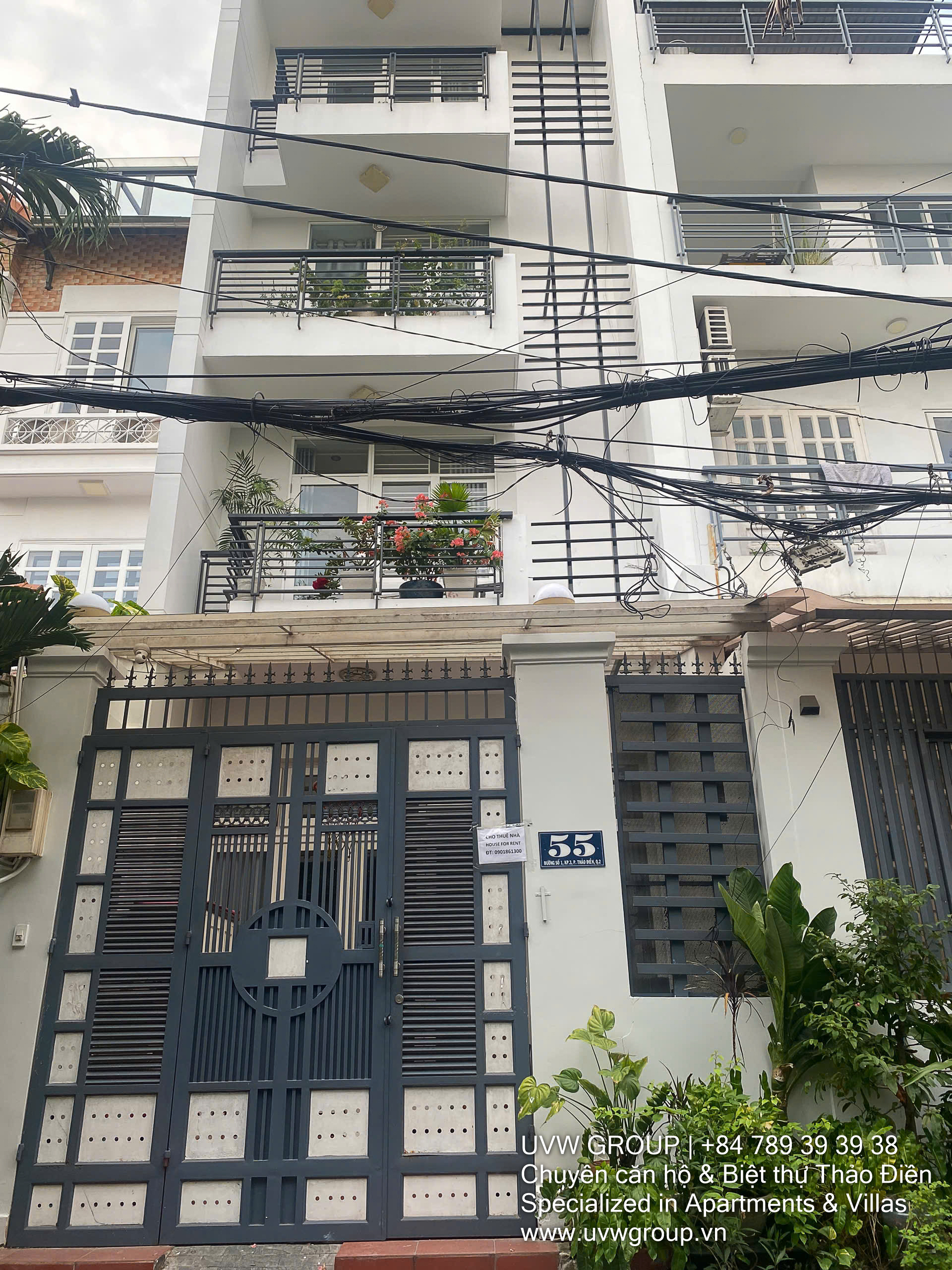 Townhouse for Rent in Press Village Thao Dien | 3BR | 280m² | $1,320