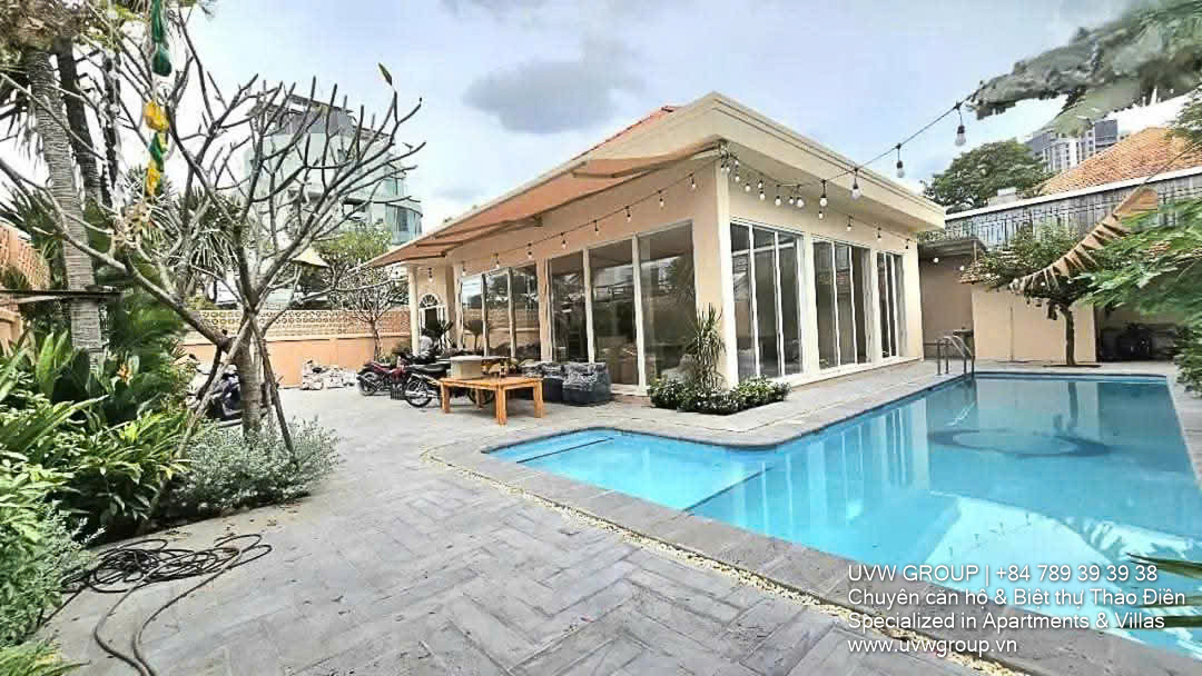 Biệt thự đẹp cho thuê tại Thảo Điền gần Trần Ngọc Diện | 3PN | 350m² | $4,500