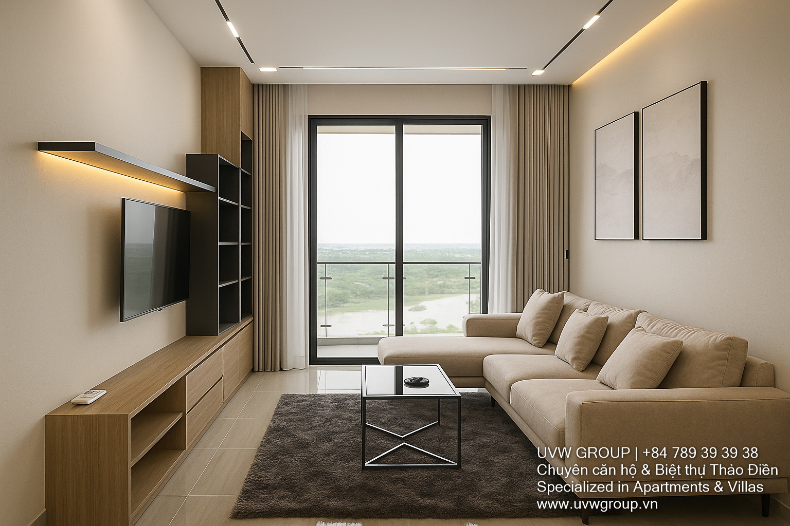 Apartment for Rent in Q2 Thao Dien | 3BR Corner Unit | River View | $2,200