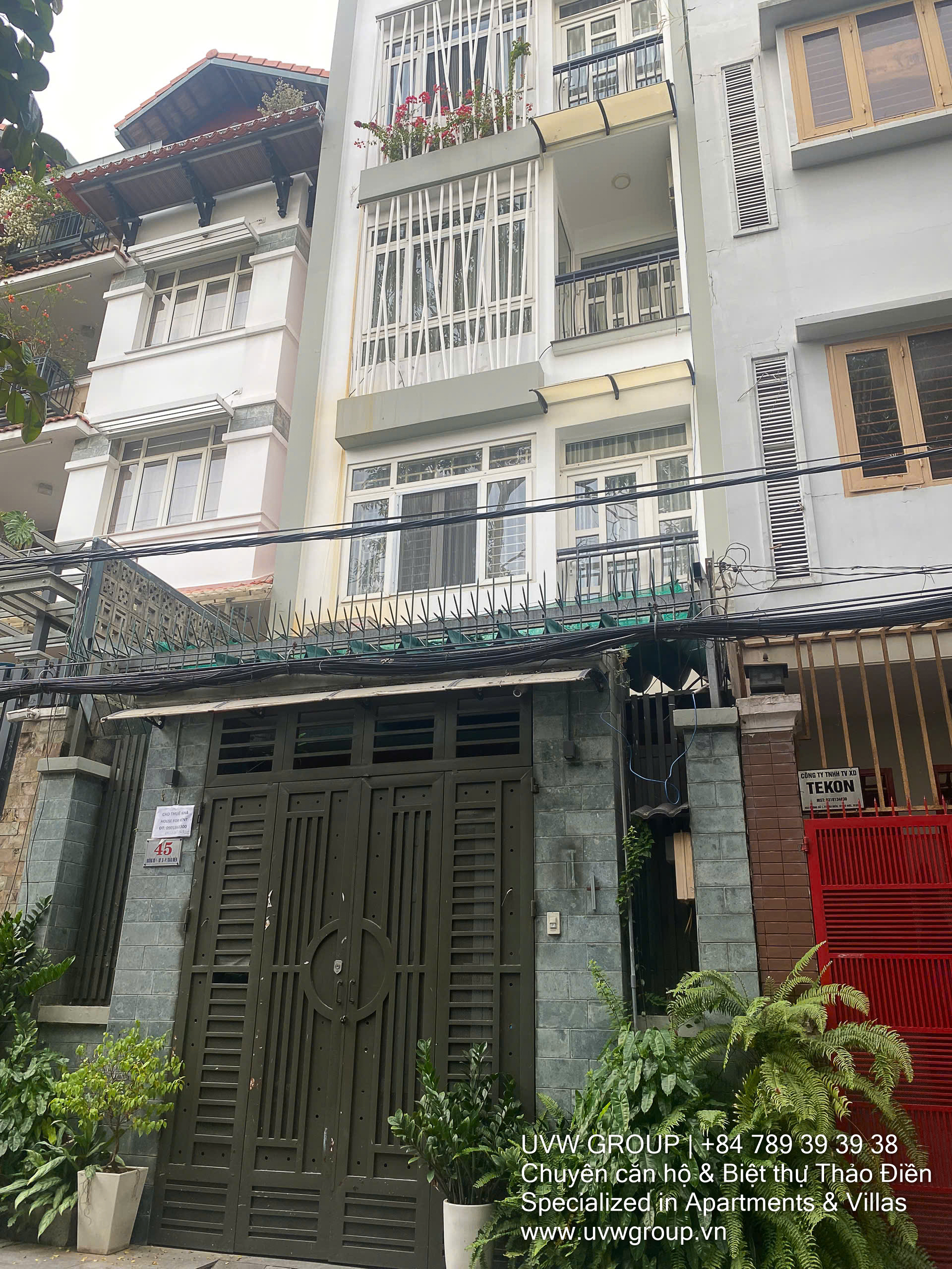 Townhouse for Rent in Press Village Thao Dien | 4BR | 280m² | $1,400