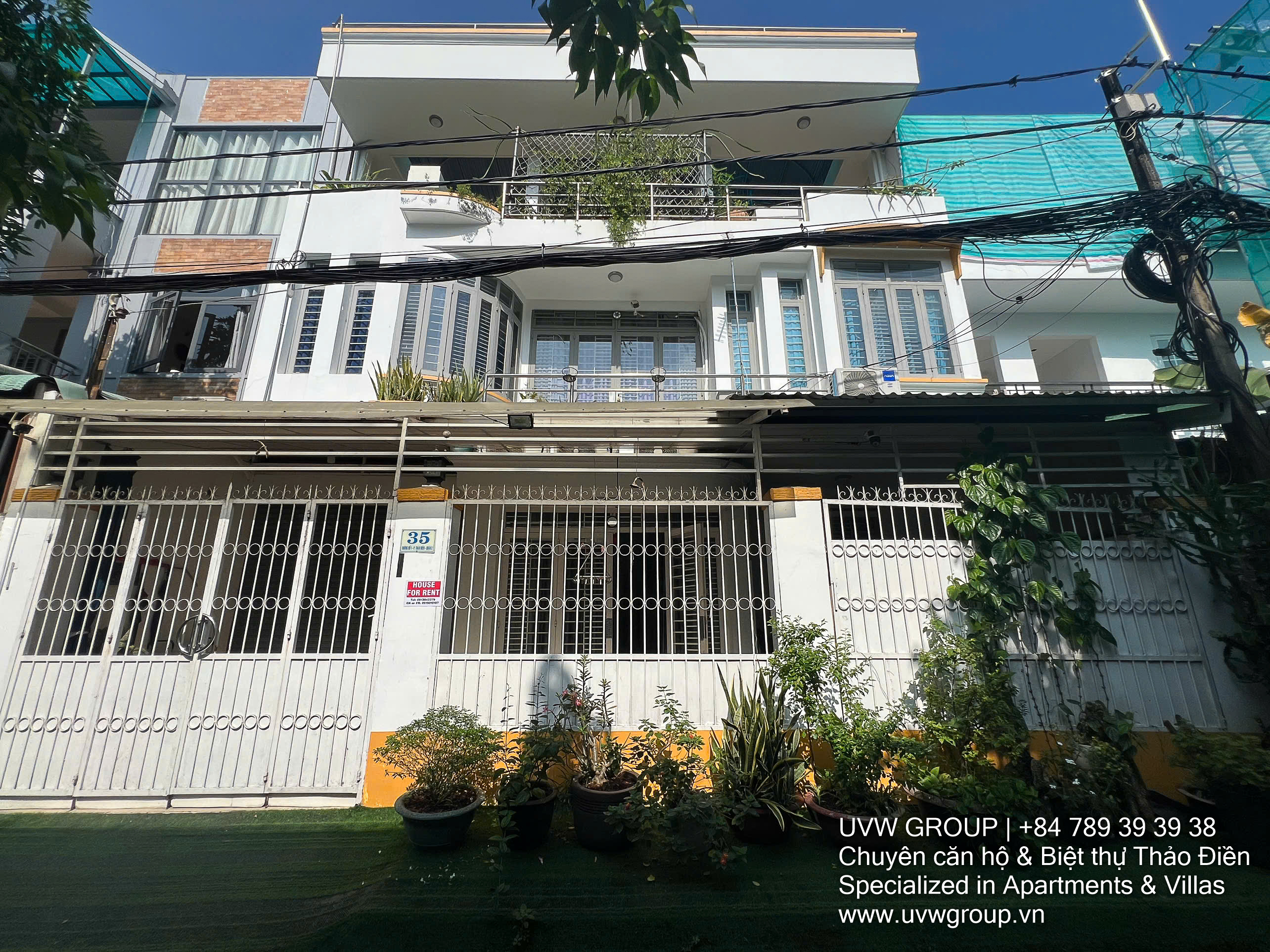 Nhà cho thuê tại Press Village Thảo Điền | 5PN | 110m² | Điện mặt trời | $2,400