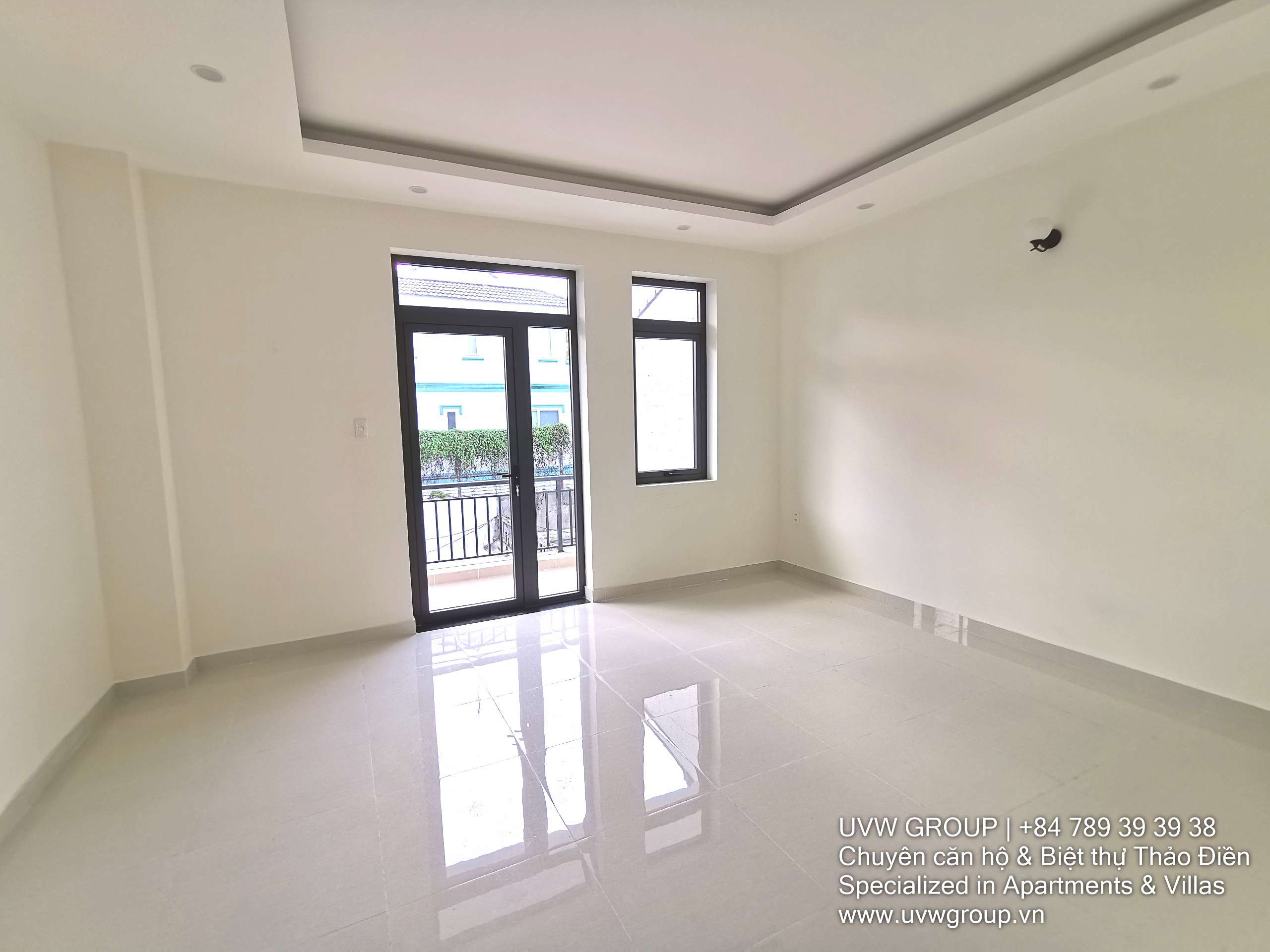 Spacious 4-bedroom house with rooftop for rent in Thao Dien, 100m², unfurnished