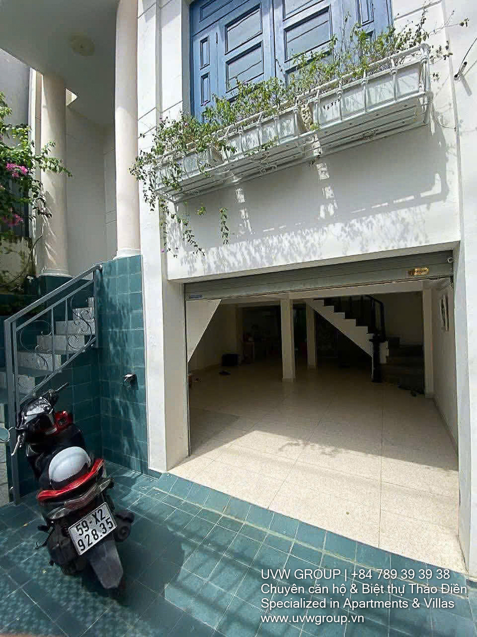 Frontage house on Street 60, Thao Dien with garage and terrace