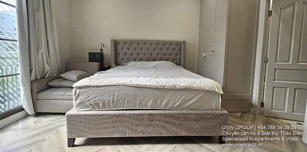 Indochine-style 3-bedroom villa with full furniture and smart key in Thao Dien
