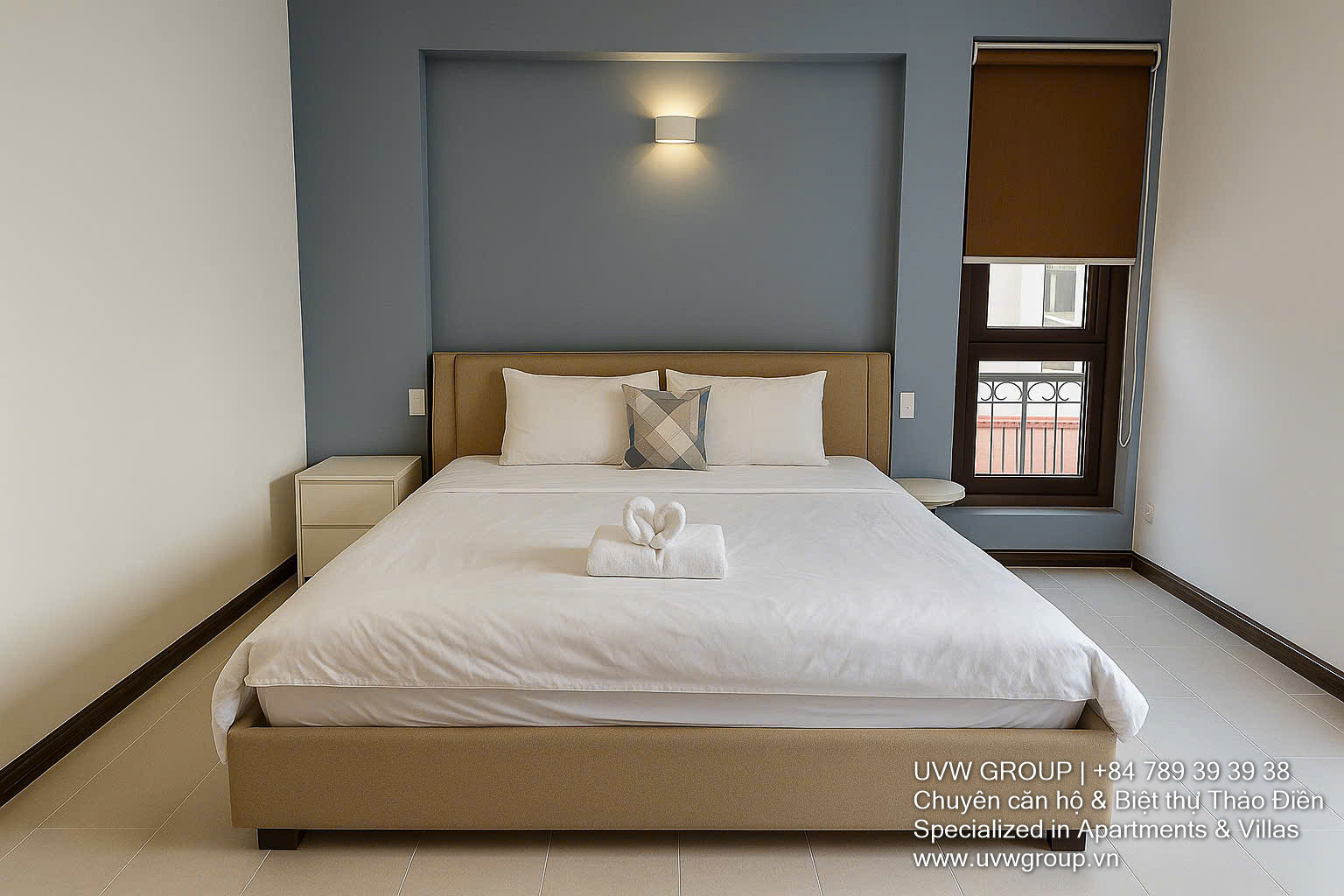 Front gate of 7-bedroom villa with pool in Thao Dien, HCMC