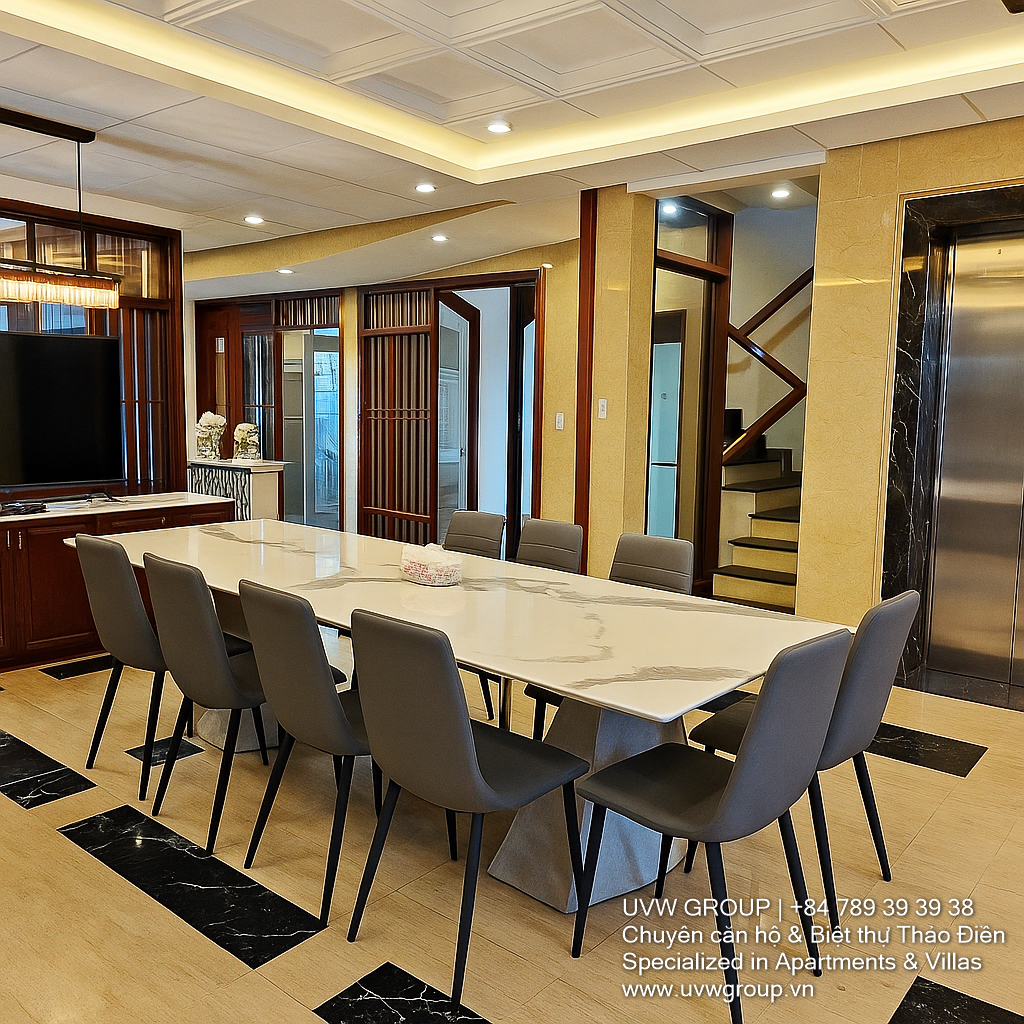 5-bedroom luxury villa with indoor pool and karaoke lounge for rent in District 7, HCMC