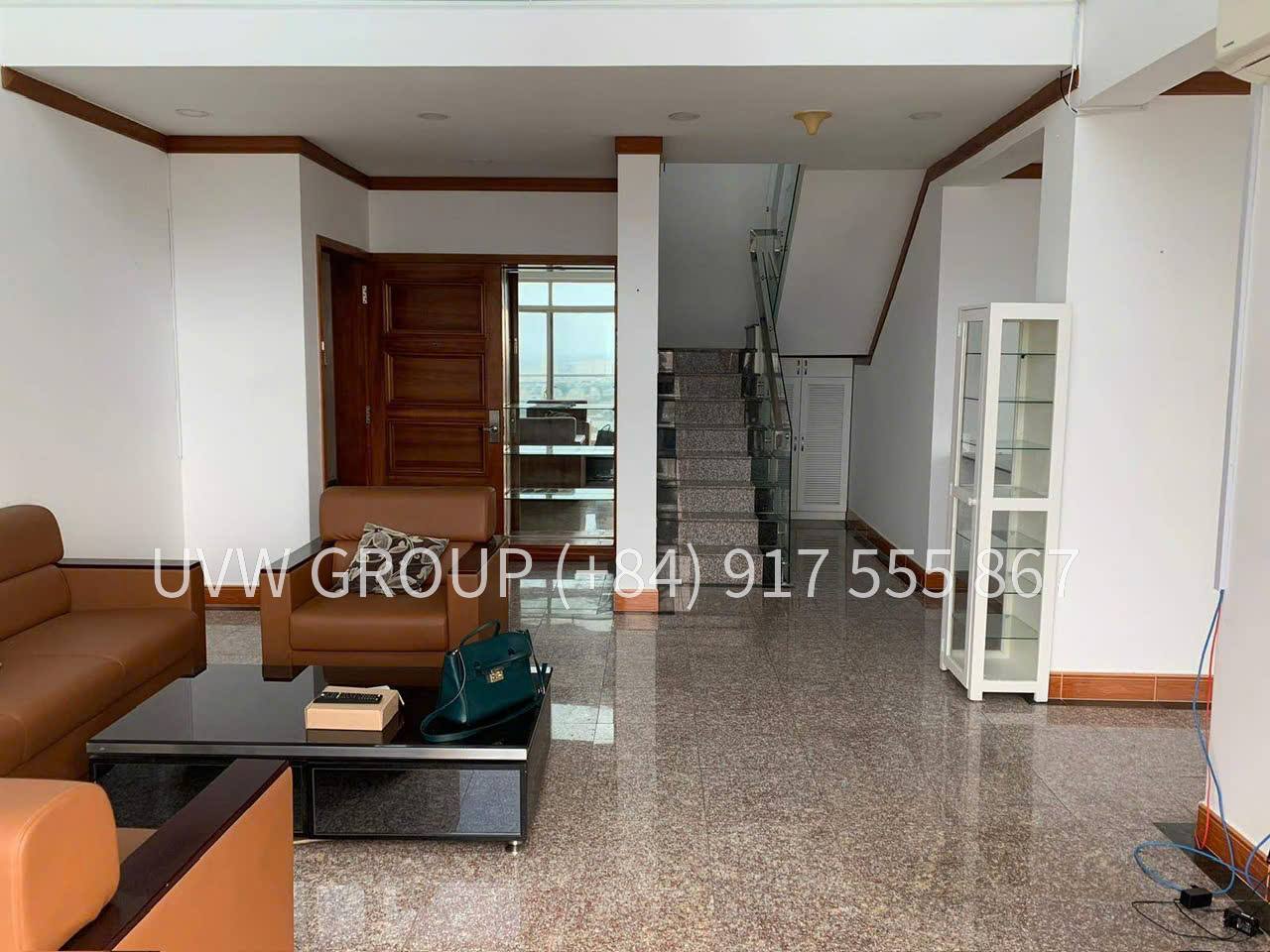 Luxury penthouse with river view for sale at Hoang Anh Riverview, Thao Dien