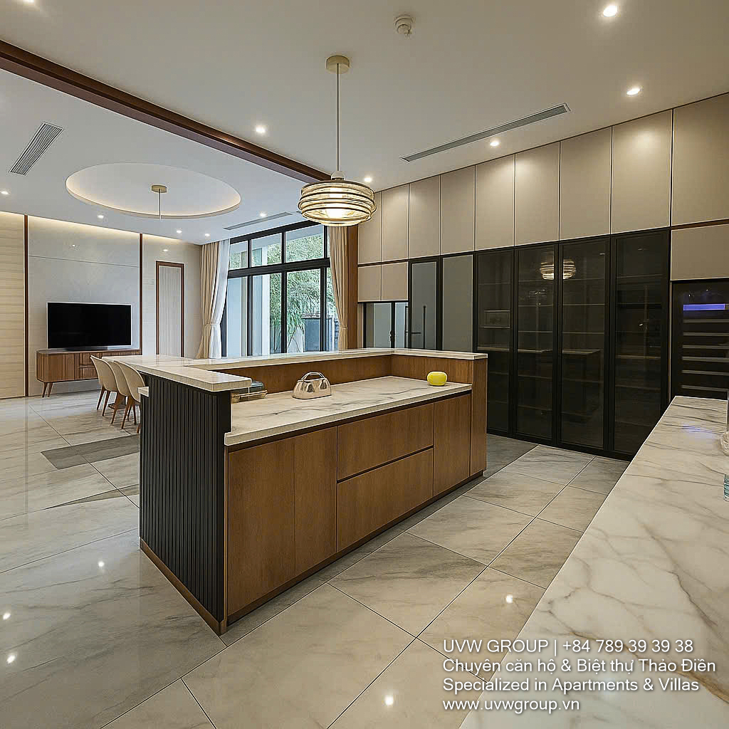 5-bedroom brand new villa for rent in Thao Dien, 400m², modern design