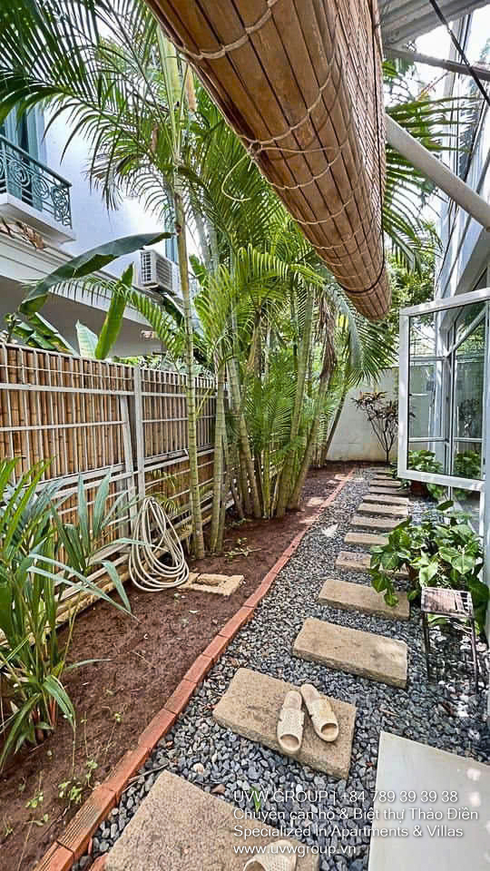Fully furnished 4BR villa with private pool in safe compound Thao Dien