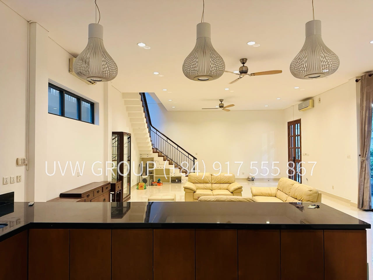 Furnished villa for rent Thao Dien D2 – 6 bedrooms, 600m², garden, office-friendly