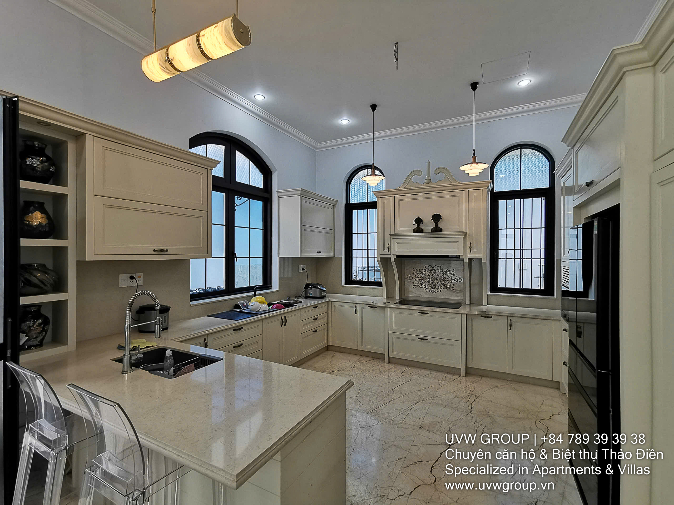 Luxury newly built villa for sale in Thao Dien with 500m² land, garden parking, and European interiors
