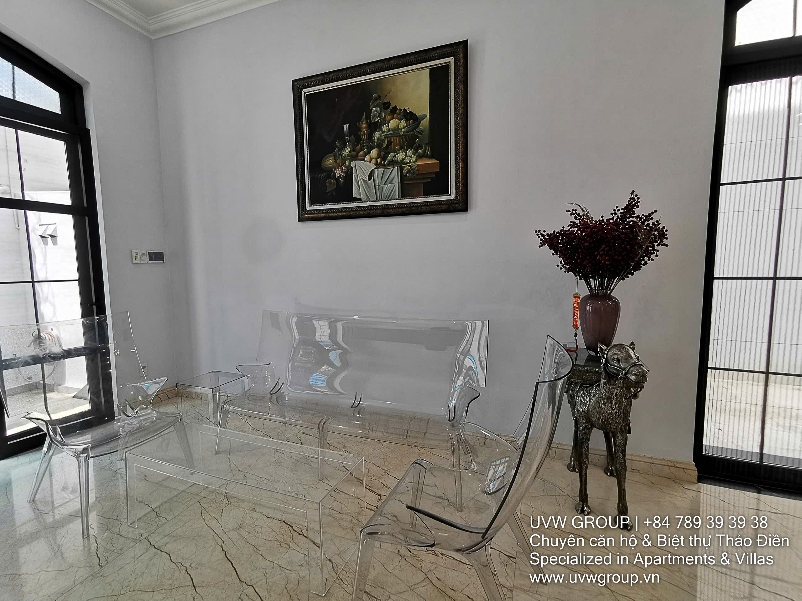 Luxury newly built villa for sale in Thao Dien with 500m² land, garden parking, and European interiors