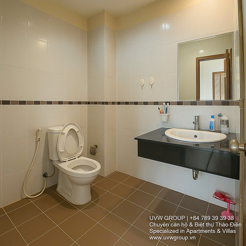 Spacious 3-storey house with garden for rent in Thao Dien – fully equipped, 4 bedrooms, 282m² usable area