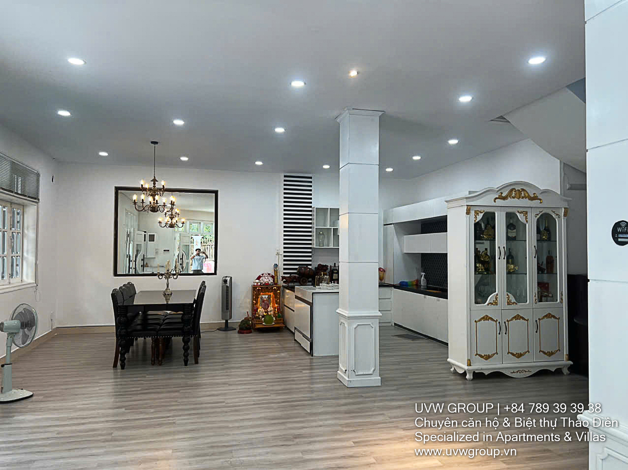 Ground floor and upper-level villa for lease in Thao Dien with spacious yard – 400m²