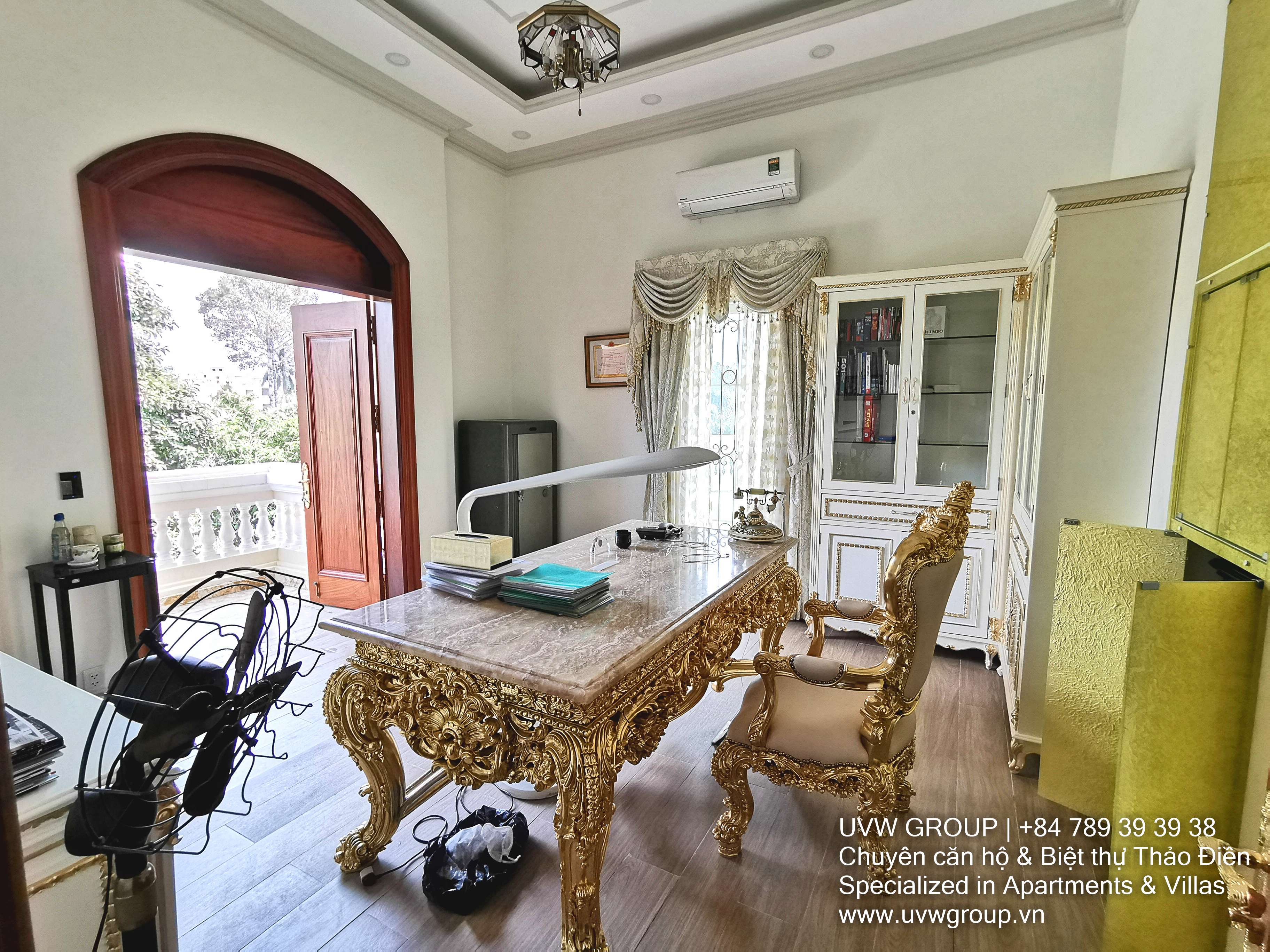Massive 7-bedroom fully furnished villa with 12,500m² area for rent in Thao Dien