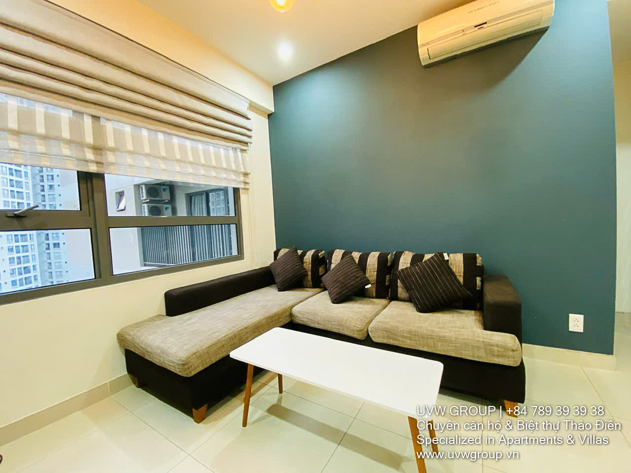 2-bedroom apartment for rent at Masteri Thao Dien T4 tower, fully furnished