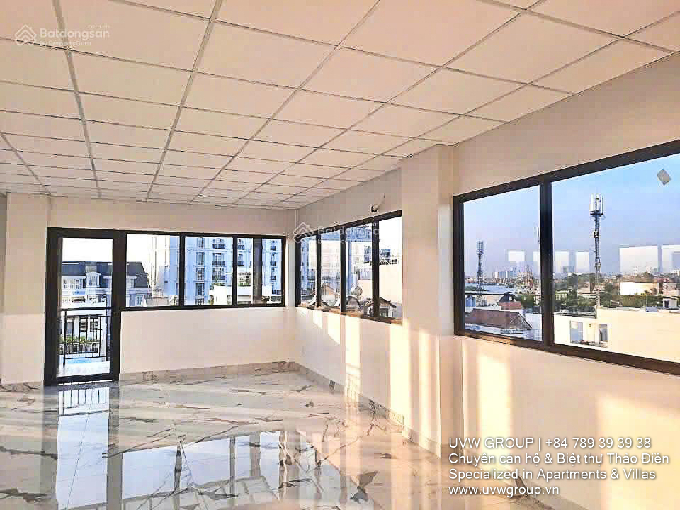 Office building for sale in An Phu District 2 – 6 floors, basement, glass facade, 1,100m² usable space, income $5,000/month