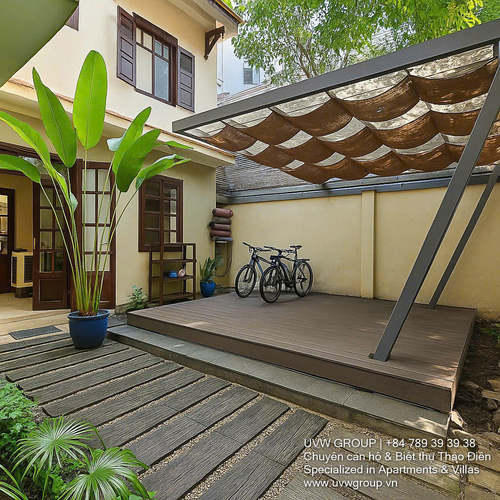 Garden villa for rent in Thao Dien, near Xuan Thuy walking street – 4 bedrooms, front yard, flexible usage