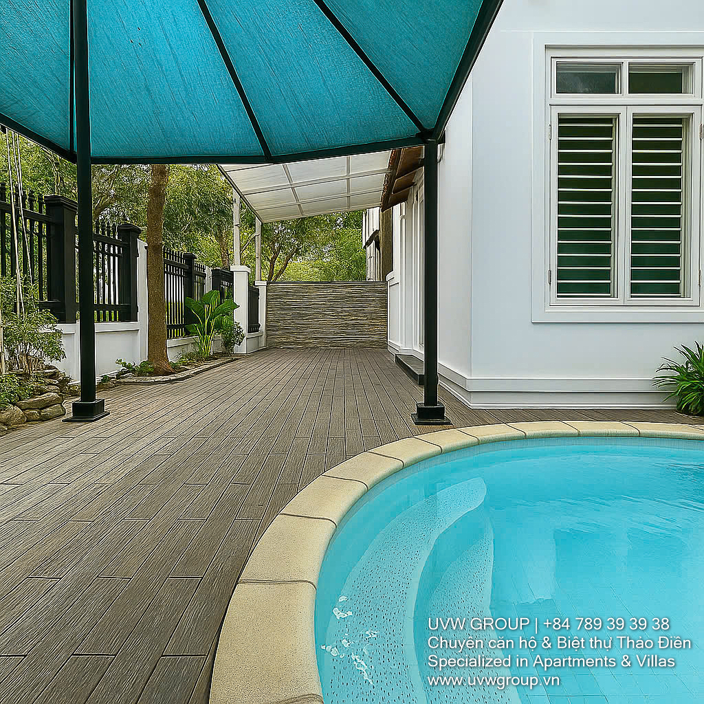 6-bedroom villa with pool and garden for rent on Quoc Huong, Thao Dien