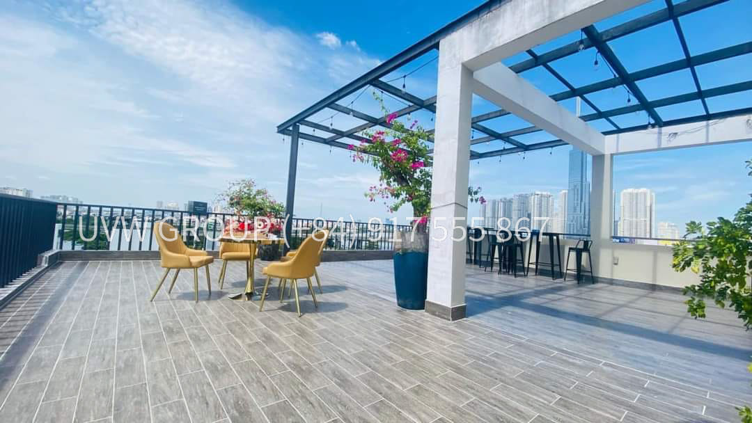 Rooftop riverview apartment for rent in Thao Dien with 200m² usable area