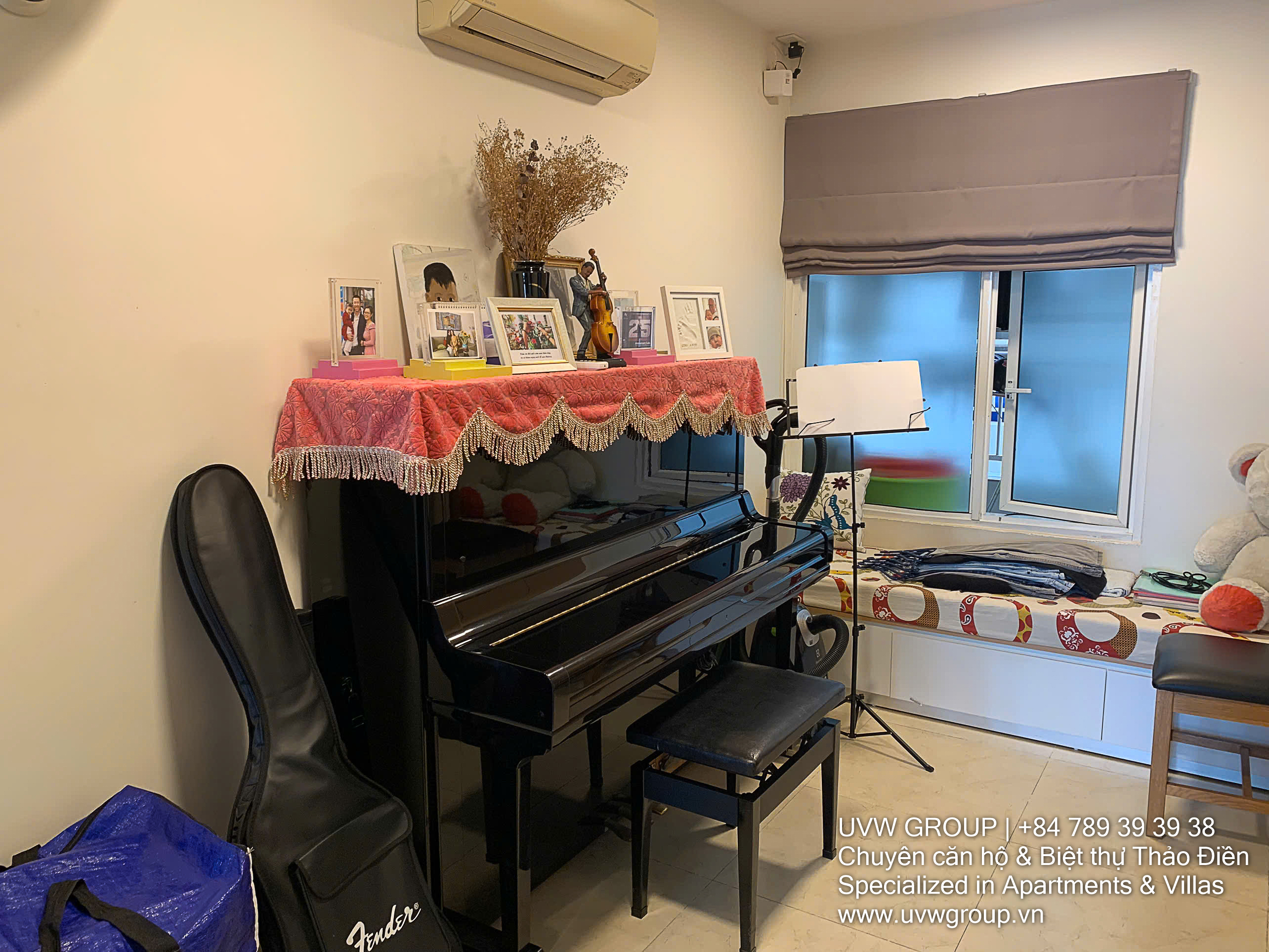 Cho thuê căn hộ 3 phòng ngủ Hoàng Anh Riverview có piano | 138,6m² | $1.100 10