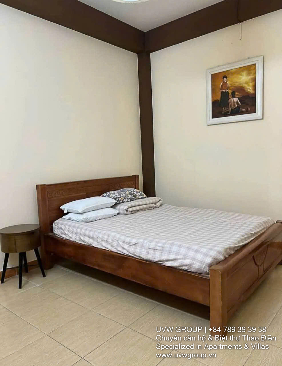 Compact 3-bedroom house for rent in Thao Dien with 1 workroom