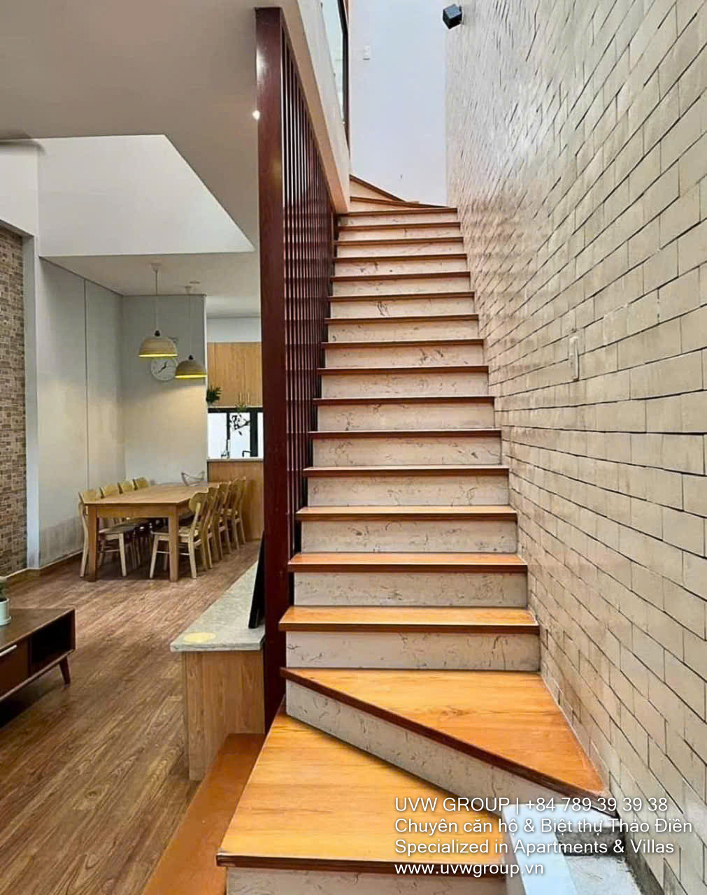 Front view of modern house for rent in An Phu, District 2