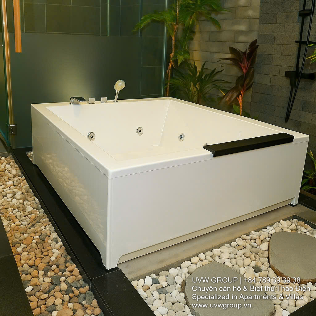 Luxury Bali-style villa for sale in Thu Duc City – 6 bedrooms, saltwater pool, Himalayan salt sauna, rental income up to $12,000/month