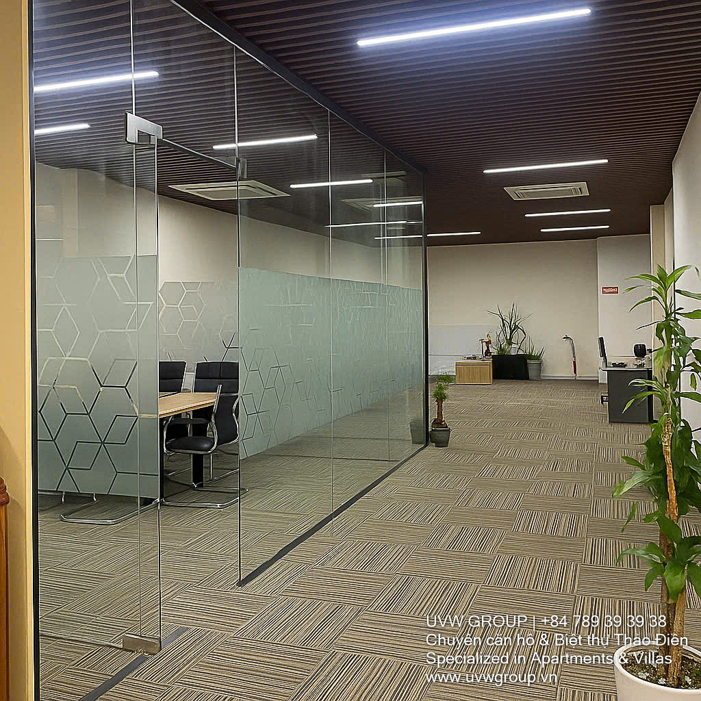 Modern office building for rent on Vo Nguyen Giap, Thao Dien – 3 floors