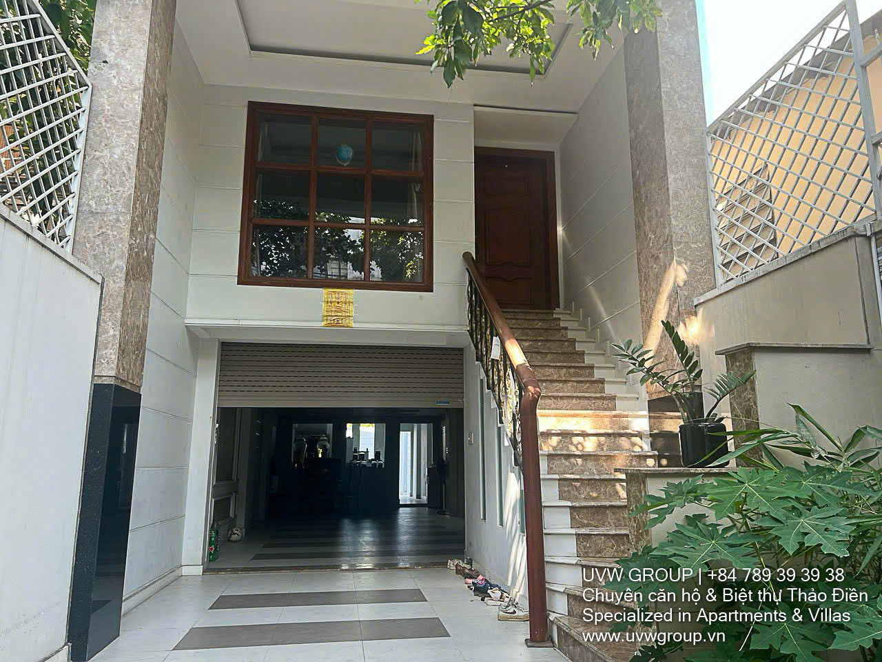5-bedroom house for sale in Thao Dien District 2 with garden and elevated basement – 5x30m land, east-facing, move-in ready