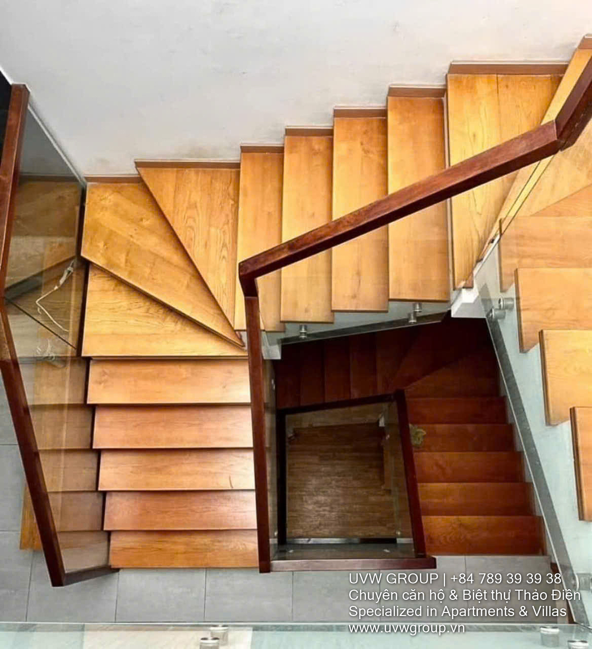 Front view of modern house for rent in An Phu, District 2