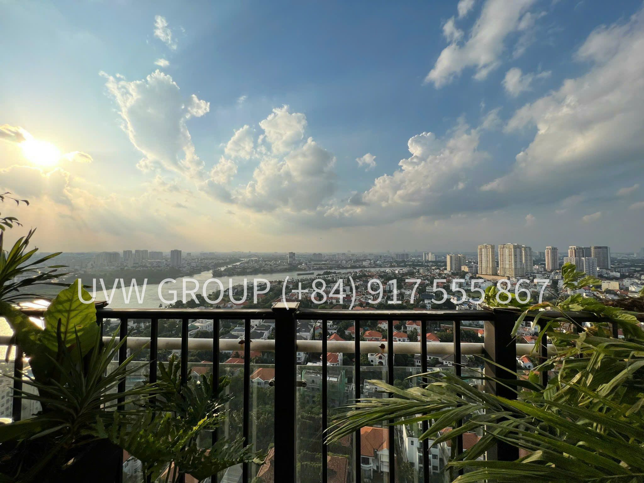 Luxury river-view duplex apartment at Hoang Anh Riverview, Thao Dien