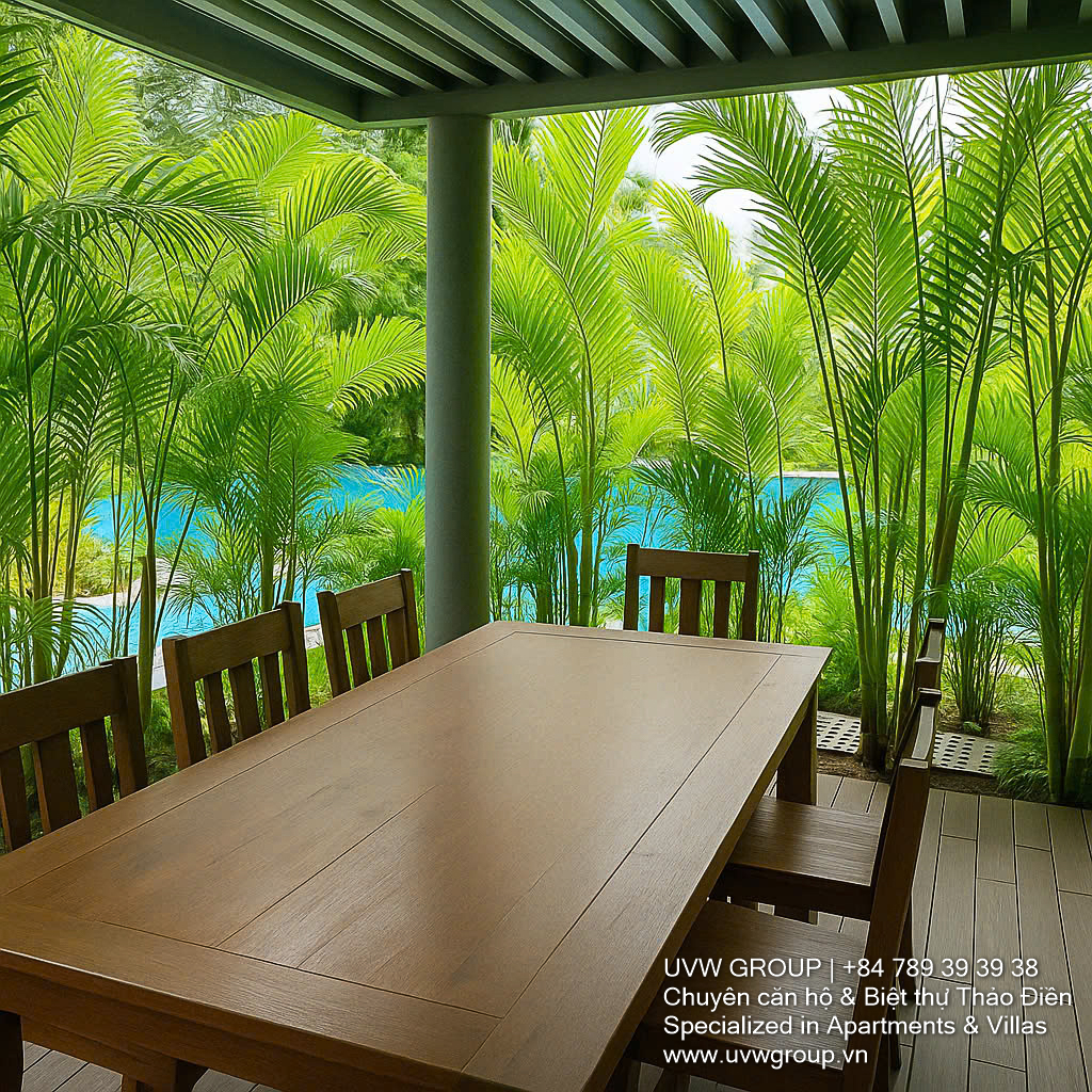 Thao Dien compound villa for rent with pool and garden