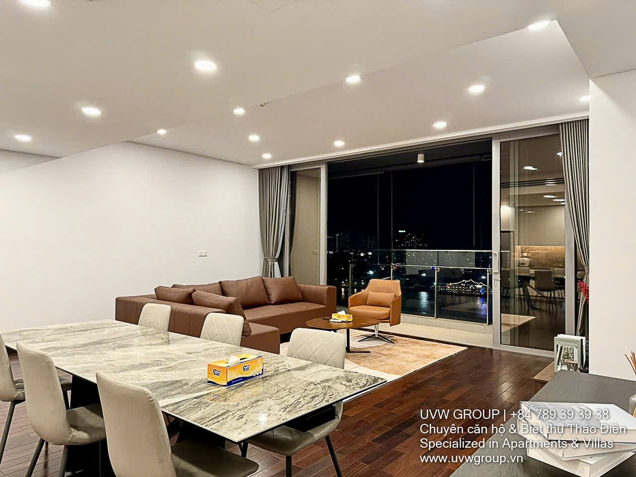 Empire City 3BR Apartment for Rent | 120m² | Short-Term or Monthly | $3,500
