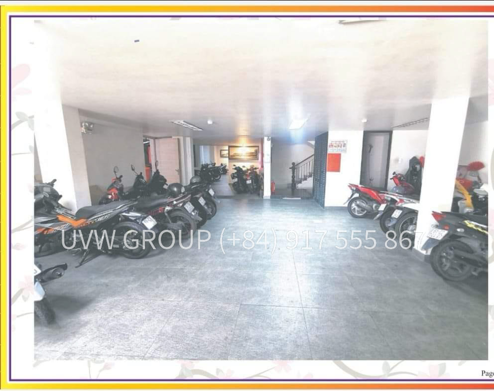 Exterior of a serviced apartment building for sale in District 4, Ho Chi Minh City