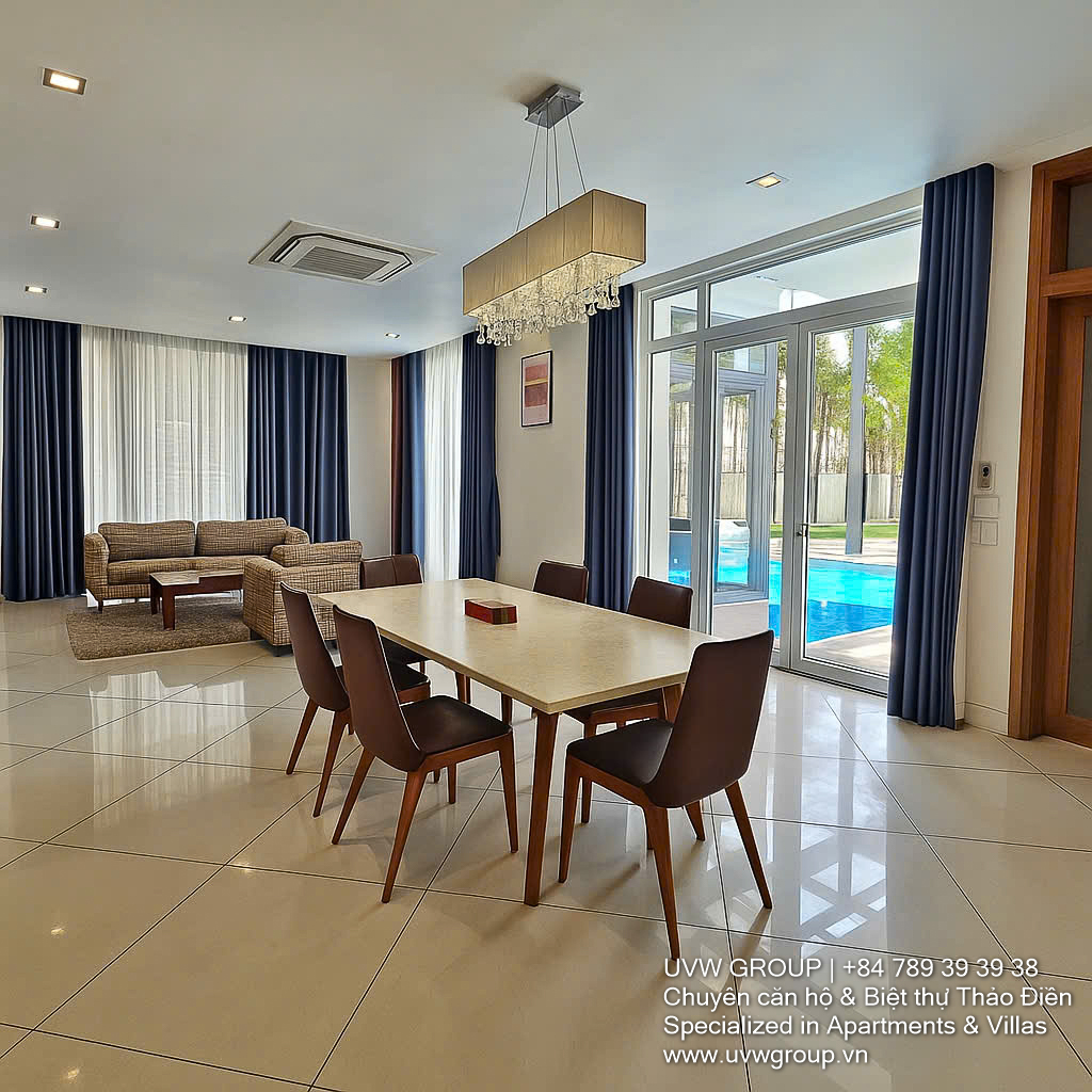 6-bedroom villa with swimming pool and karaoke room for short-term rent in An Phu, District 2