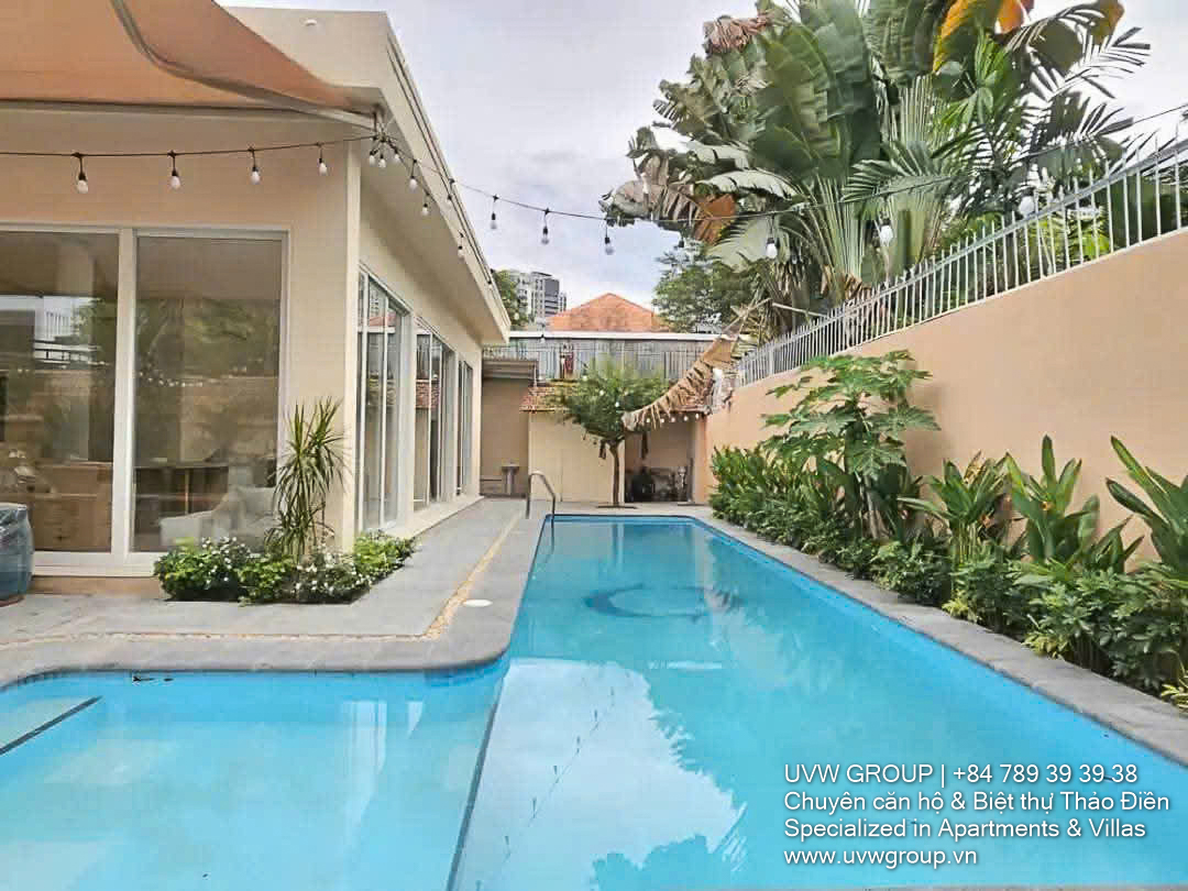 Villa near Tran Ngoc Dien for rent – 3 bedrooms, 350m², business-eligible