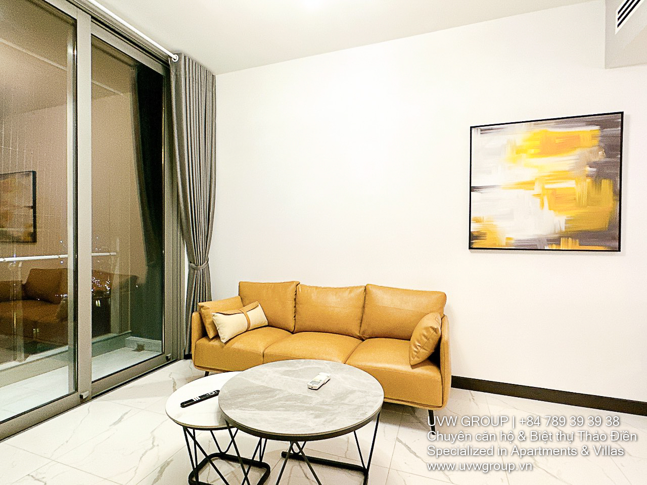 Fully furnished 1-bedroom apartment with Southeast view on 33rd floor