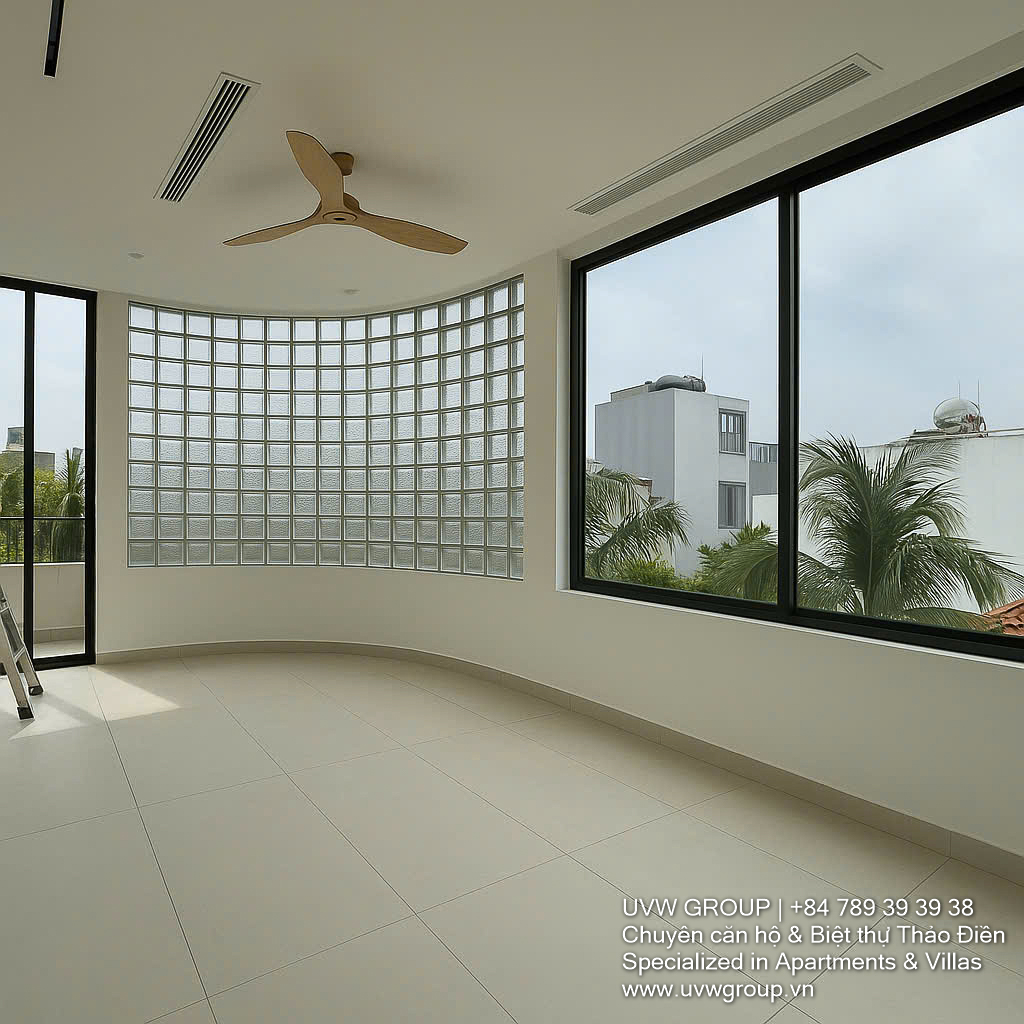 Modern 3-bedroom villa for rent in Thao Dien, with pool, rooftop terrace, pet-friendly, 192m²