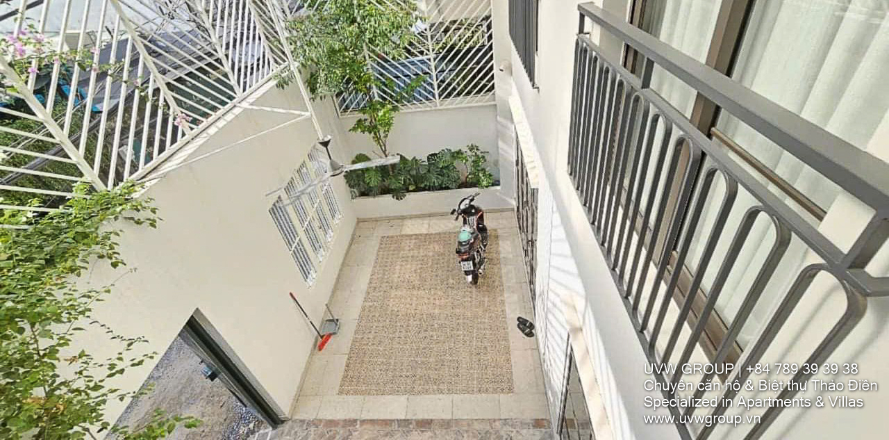 Indochine-style 3-bedroom villa with full furniture and smart key in Thao Dien