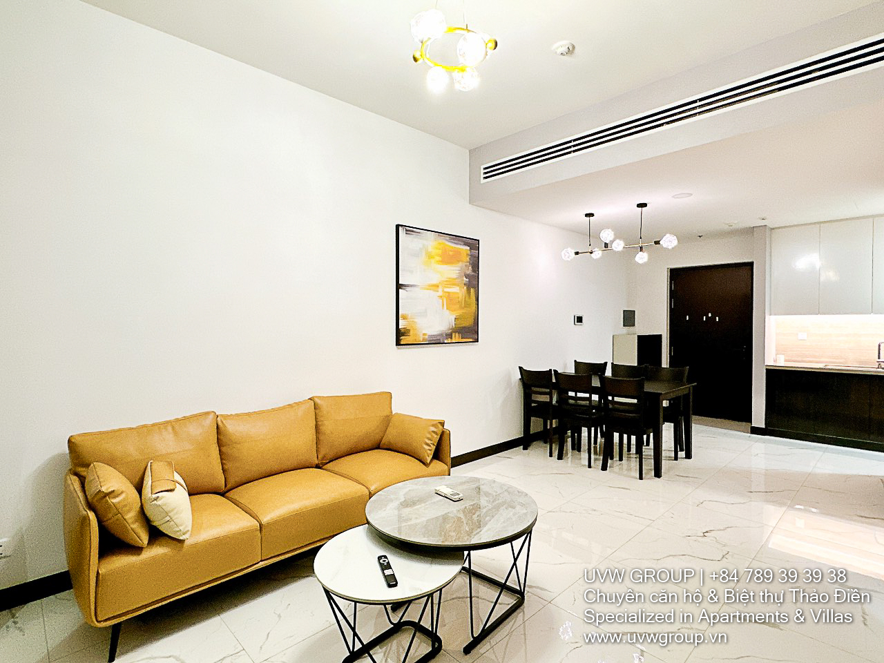 Fully furnished 1-bedroom apartment with Southeast view on 33rd floor
