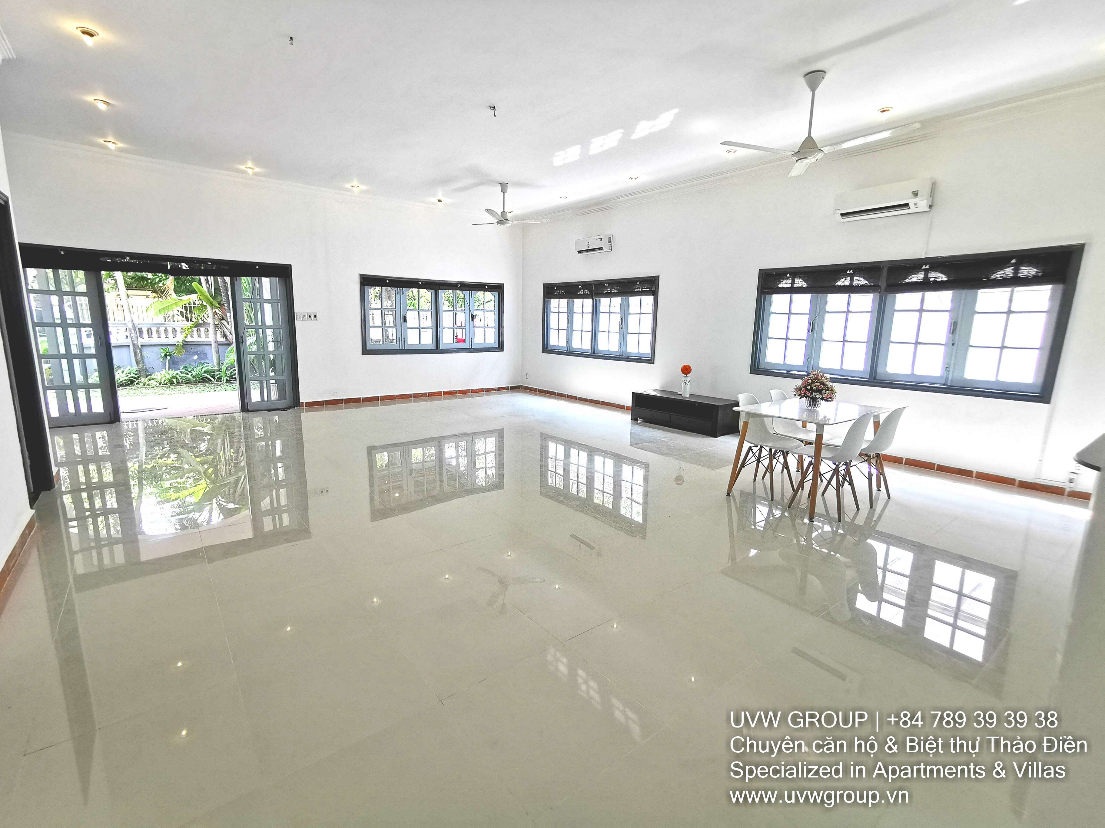 Basic furnished 3-bedroom house for rent in Thao Dien with 200m²