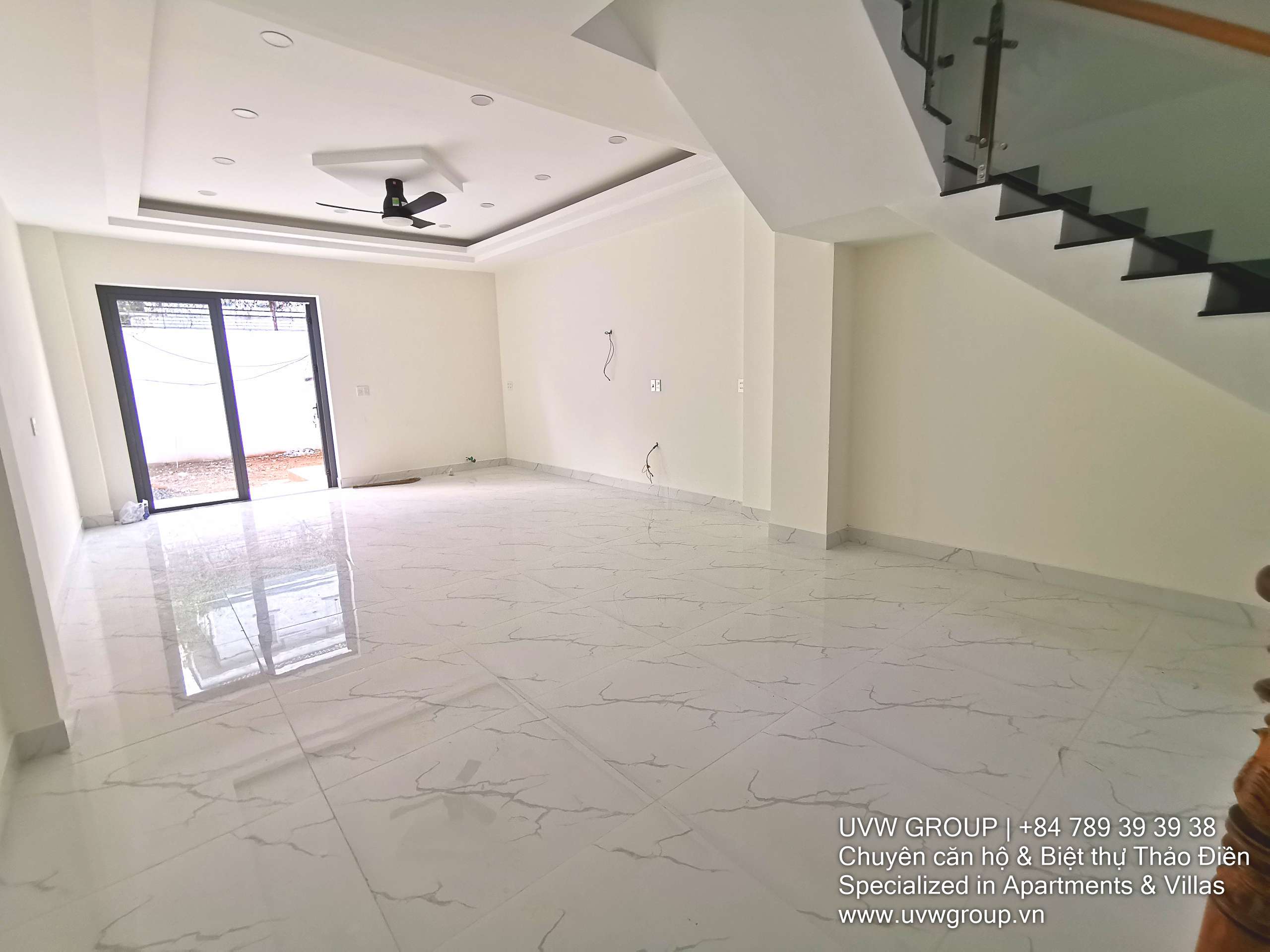 Spacious 4-bedroom house with rooftop for rent in Thao Dien, 100m², unfurnished