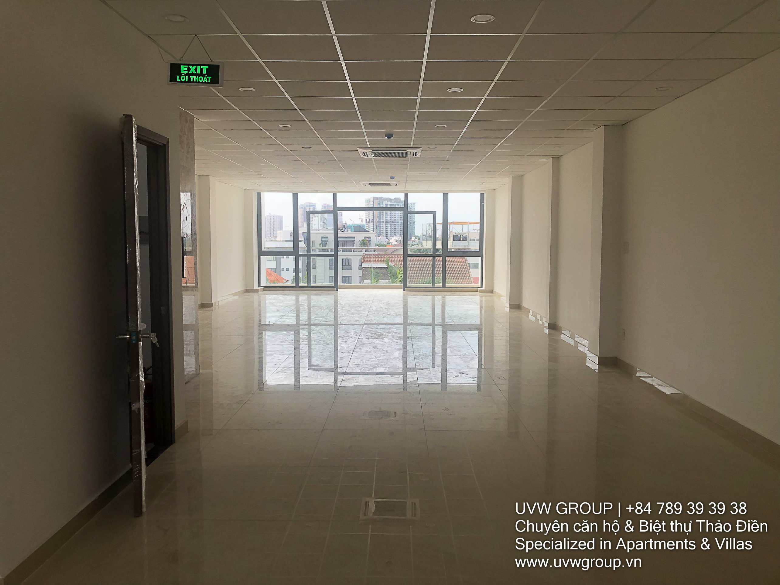 Facade of 6-floor building for sale on Xuan Thuy Street, Thao Dien Ward