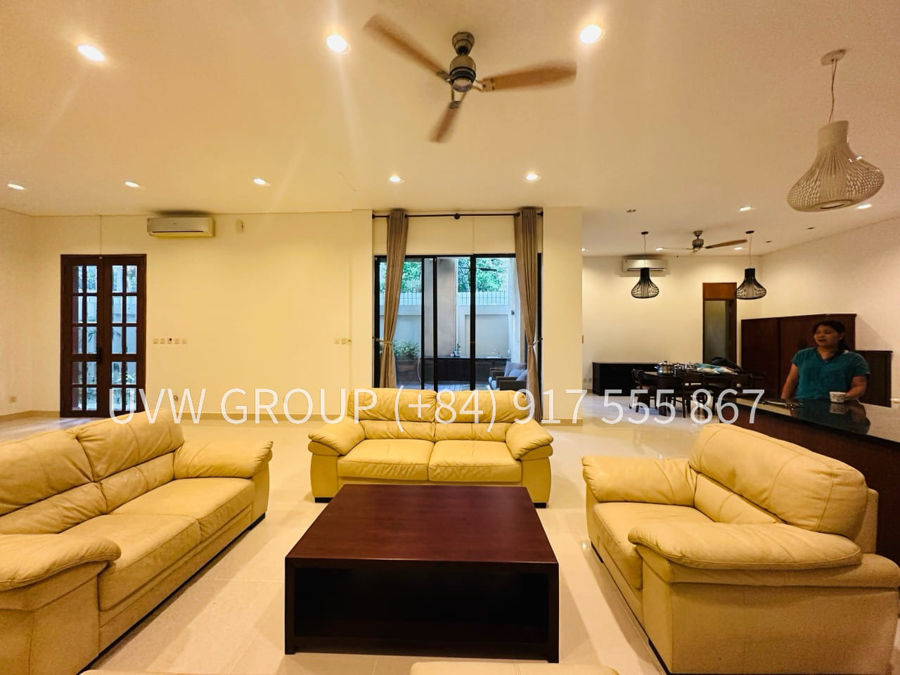 Furnished villa for rent Thao Dien D2 – 6 bedrooms, 600m², garden, office-friendly