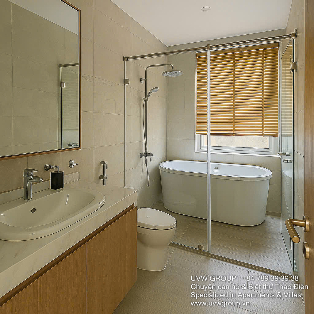 5-bedroom brand new villa for rent in Thao Dien, 400m², modern design
