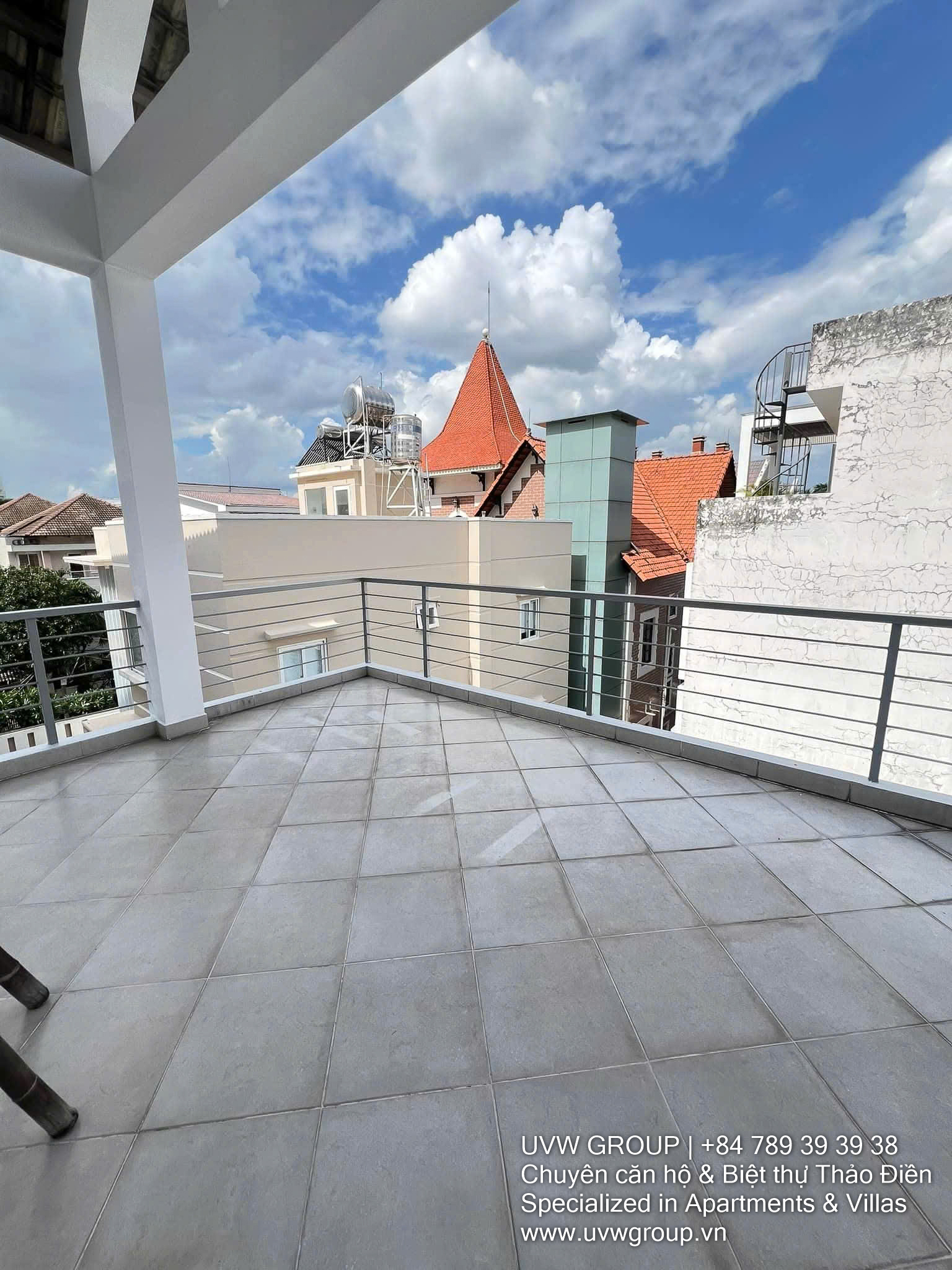 Luxury villa for lease in Compound 200 Thao Dien, 4BR with basement