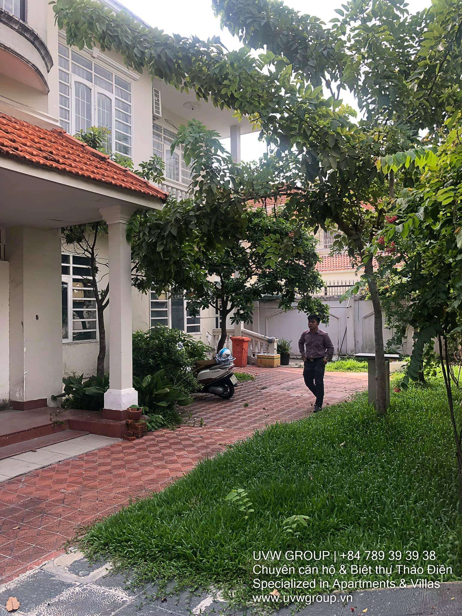 Villa for Rent in Thao Dien | 4BR | 450m² | Unfurnished | $4,000